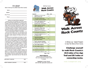 Walk Across Rock County - Ice Age Trail Alliance