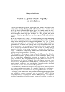 Women's Age as a “Double Jeopardy” – an Introduction