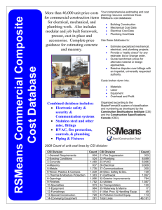 Commercial Composite Cost Data