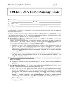 2011 Cost Estimating Guide
