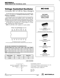 Voltage Controlled Oscillator MC1648