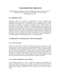 Radio Transmitter Circuits