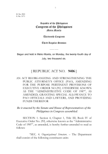 the Full Text of the PAO LAW Here (PDF Format)