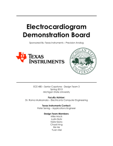 ECG Demo Board Final Report