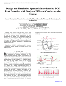 Design and Simulation Approach Introduced to ECG Peak Detection