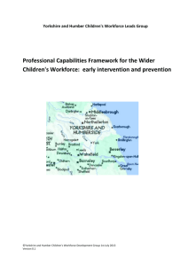Professional capabilities framework for the wider children's