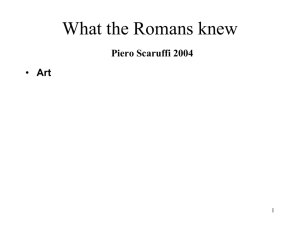 Roman Art - Piero Scaruffi