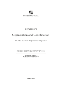 Organization and Coordination