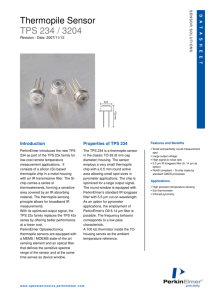 Thermopile Sensor TPS 234 / 3204