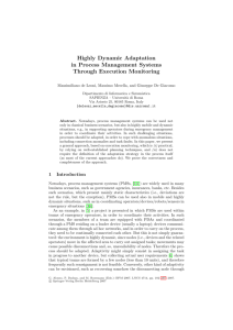 Highly Dynamic Adaptation in Process Management Systems