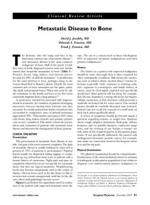 Metastatic Disease to Bone