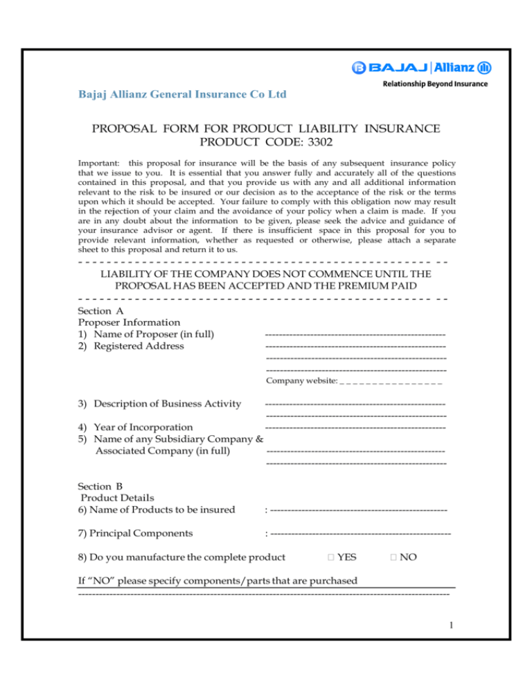 bajaj-allianz-general-insurance-co-ltd-proposal-form-for