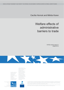 Welfare effects of administrative barriers to trade