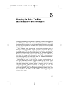 The Rise of Administrative Trade Remedies