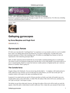 Galloping gyroscopes - Millennium Mathematics Project