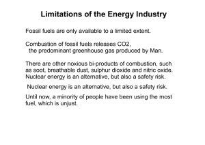 Limitations of the Energy Industry