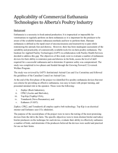 Applicability of Commercial Euthanasia Technologies to Alberta's