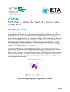 Alberta / The World's Carbon Markets
