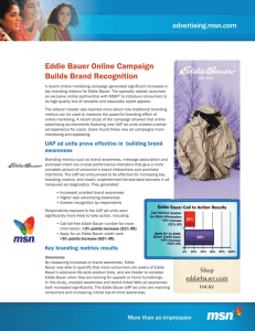 Eddie Bauer Online Campaign Builds Brand Recognition