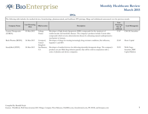 Monthly Healthcare Review March 2015