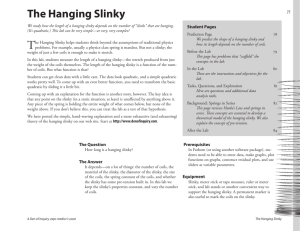 The Hanging Slinky