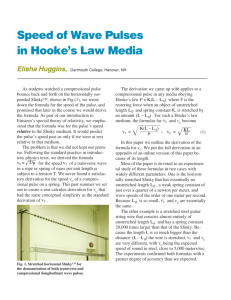 Hooke's Law Waves Online