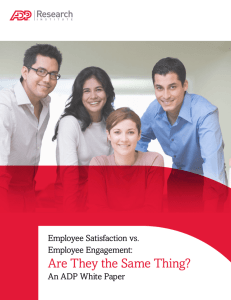 Employee Satisfaction vs. Employee Engagement
