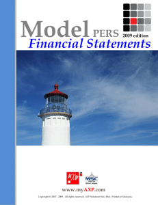 PERS Model Financial Statements