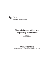Financial Accounting and Reporting in Malaysia