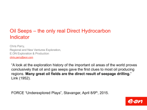Oil Seeps – the only real Direct Hydrocarbon Indicator