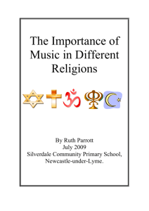 WR70: The Importance of Music in Different Religions