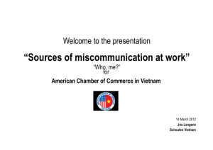 “Sources of miscommunication at work”