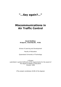 “Say again?” Miscommunications in Air Traffic Control