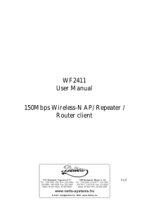 WF2411 User Manual 150Mbps Wireless-N AP/ Repeater