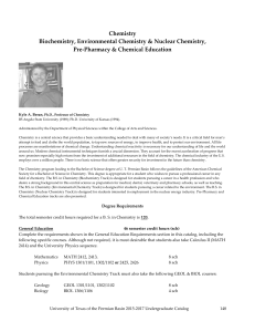 Chemistry Biochemistry, Environmental Chemistry & Nuclear