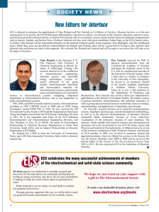 Society News - The Electrochemical Society