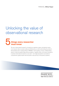 Unlocking the value of observational research - Bio