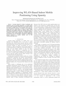 Improving WLAN-Based Indoor Mobile Positioning Using Sparsity