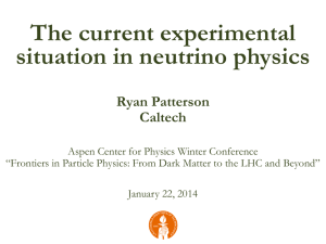 The current experimental situation in neutrino physics