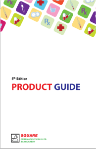 product guide - Square Pharmaceuticals Ltd.