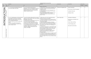 Geography curriculum map