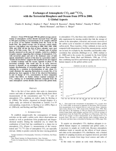 Exchanges of Atmospheric CO2 and with the Terrestrial Biosphere