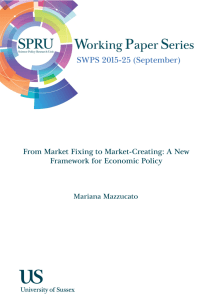 From Market Fixing to Market-Creating