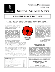 Senior Alumni News - University of Toronto