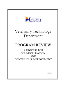 Veterinary Technology Department PROGRAM REVIEW