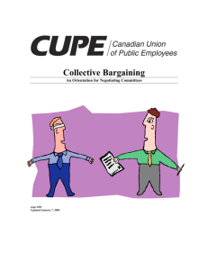 Collective Bargaining Handbook - CUPE Alberta