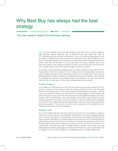 Best Buy Strategy Article - MGT-429