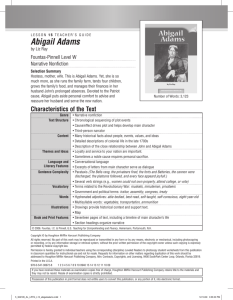 Abigail Adams - Houghton Mifflin Harcourt