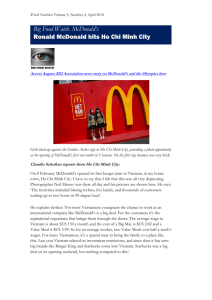 Big Food Watch. McDonald's Ronald McDonald hits Ho Chi Minh City