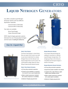 liquid nitrogen generators